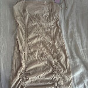 Wild Fable Strapless Cream Dress